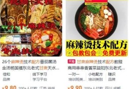经久不衰的小吃配方项目！