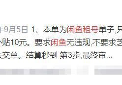 出租闲鱼号的躺赚项目，到底是个什么样的陷阱！